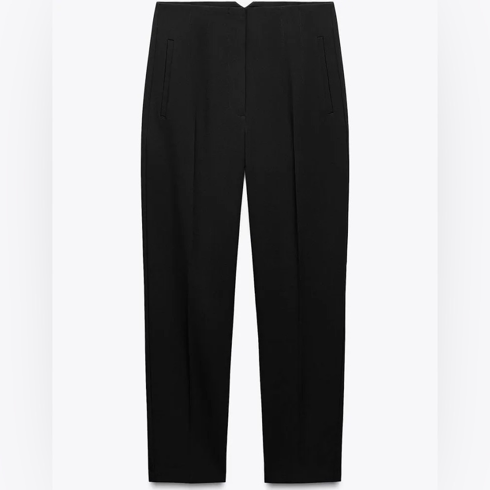 NWT Zara high waist Pants Size XS Black 8646/783/800